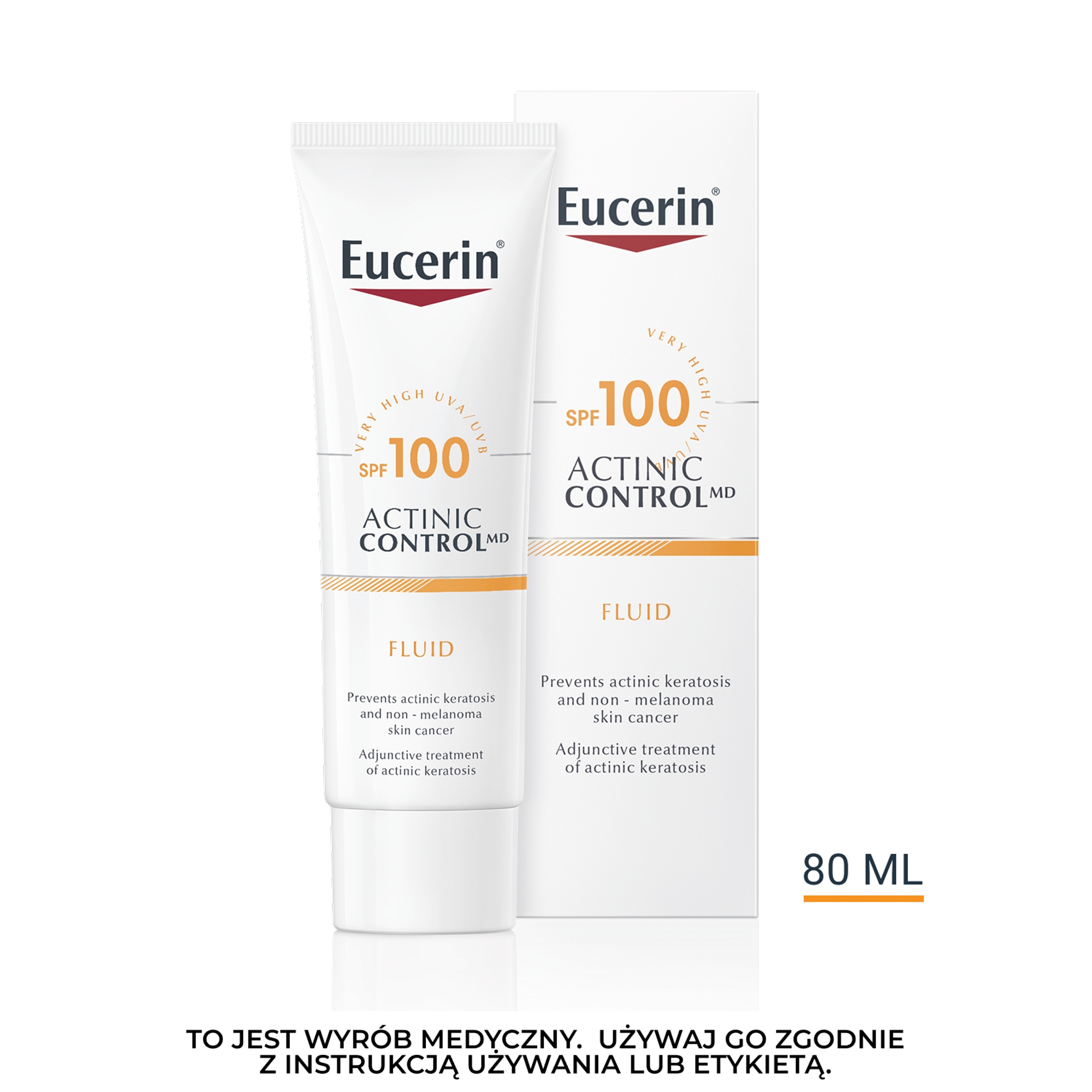 Eucerin Fluid Actinic Control MD SPF 100, 80 ml