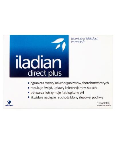 Iladian Direct Plus 10 tabletek dopochwowych zdjęcie