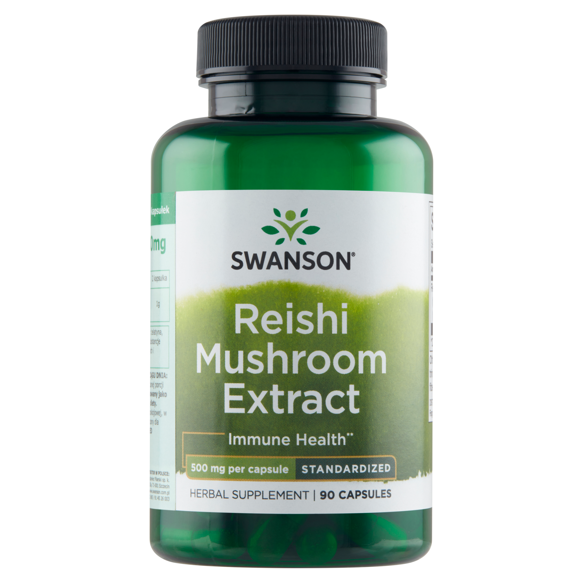 SWANSON Reishi Mushroom Extract 500 mg - 90 kaps. zdjęcie