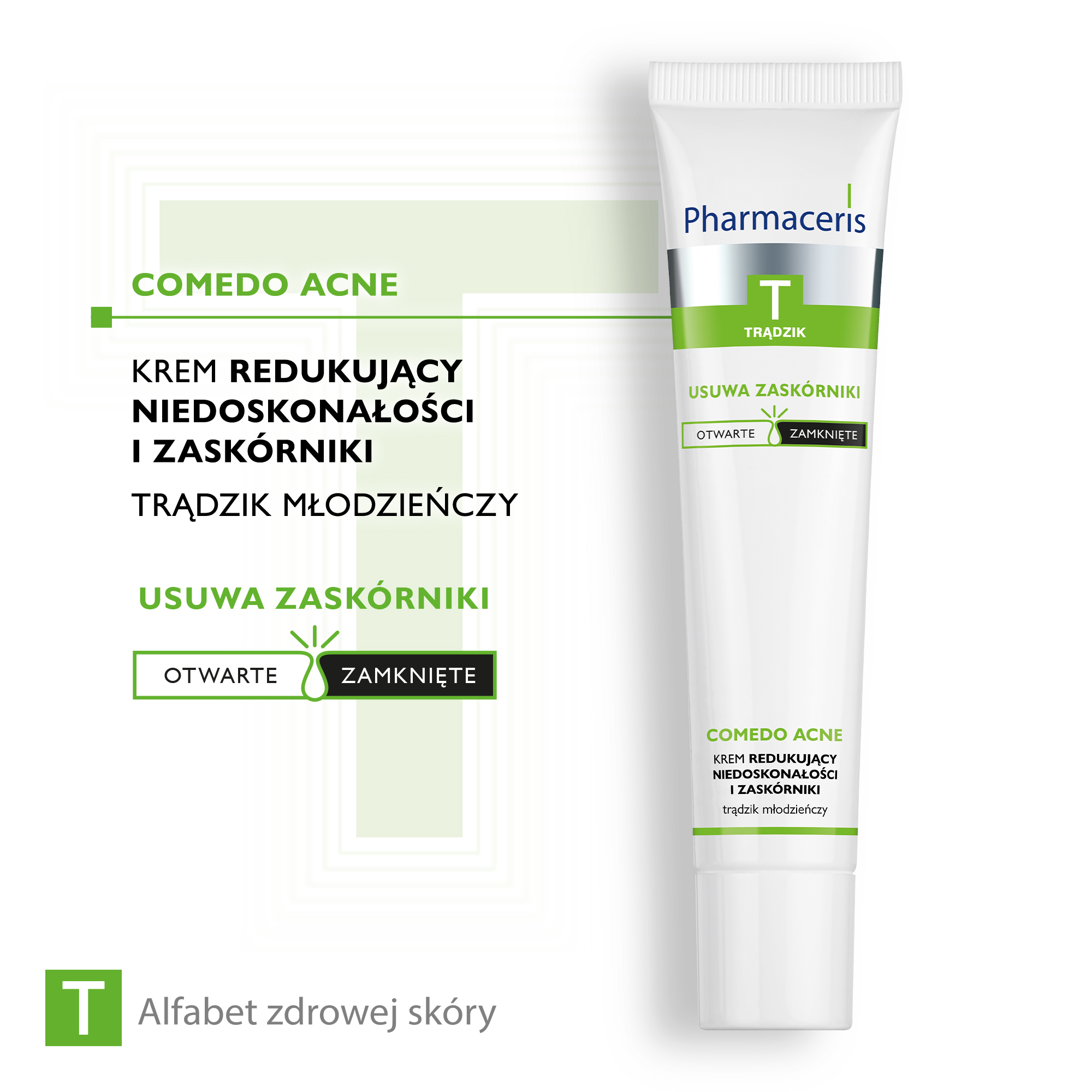 PHARMACERIS T COMEDO ACNE, krem przeciw zaskórnikom, 40 ml