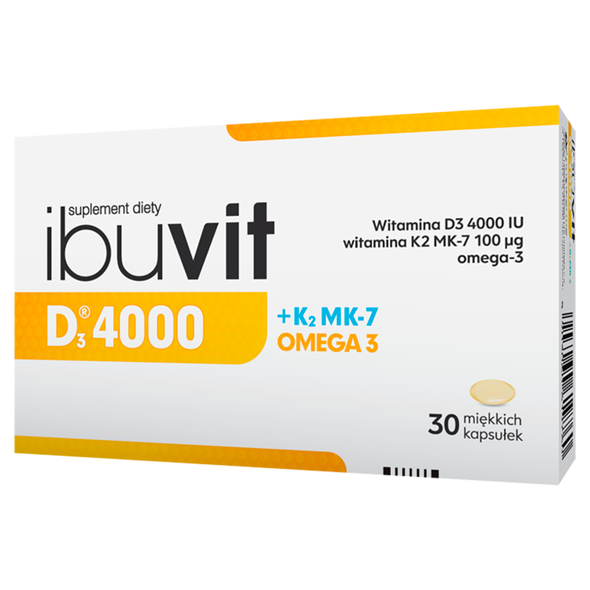 IbuVit D3 4000 + K2 MK-7 Omega-3 30 kapsułek