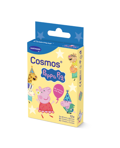 Hartmann, Cosmos Peppa Pig plastry 3 rozmiary, 12 sztuk zdjęcie