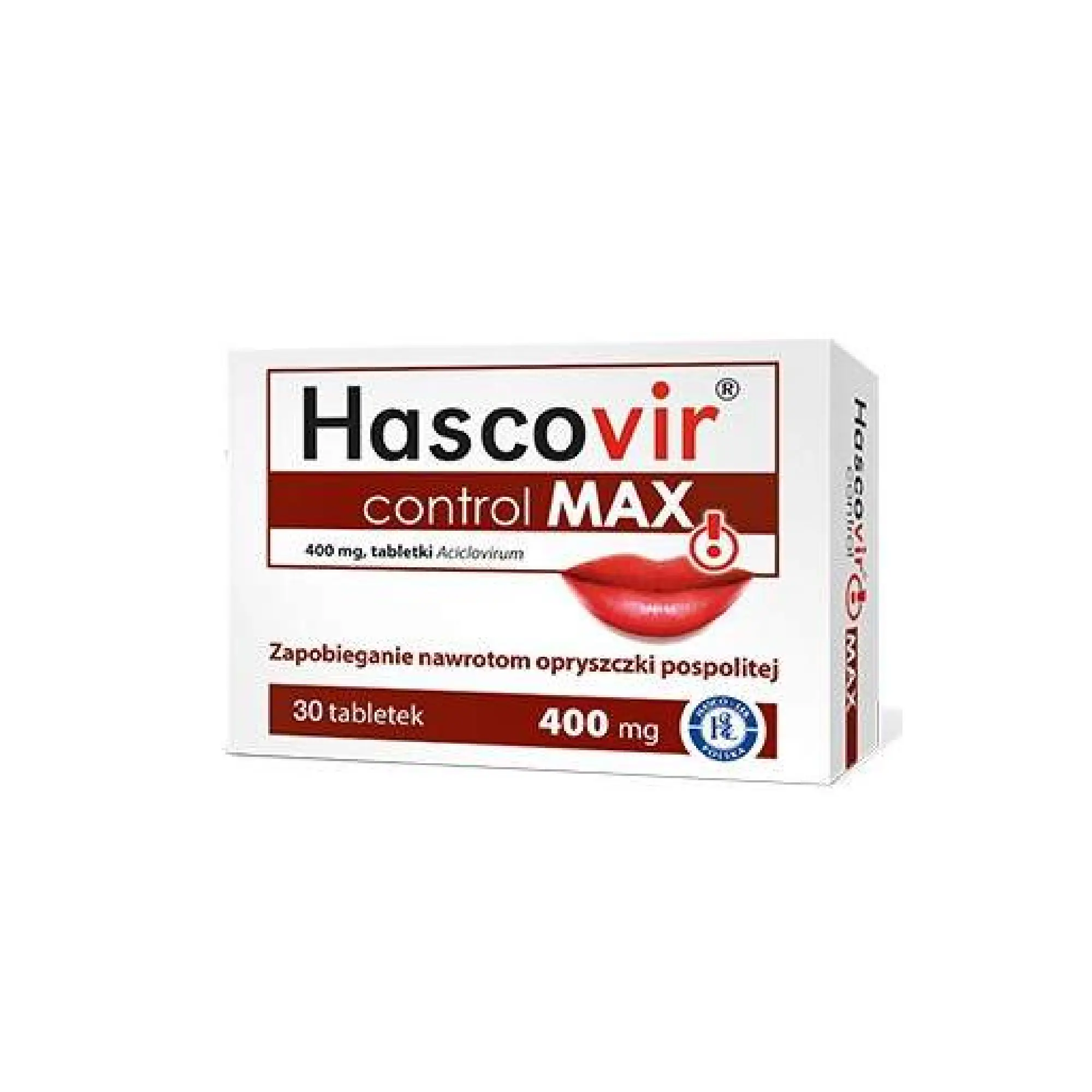 Hascovir control MAX, 400 mg, tabletki, 30 sztuk zdjęcie