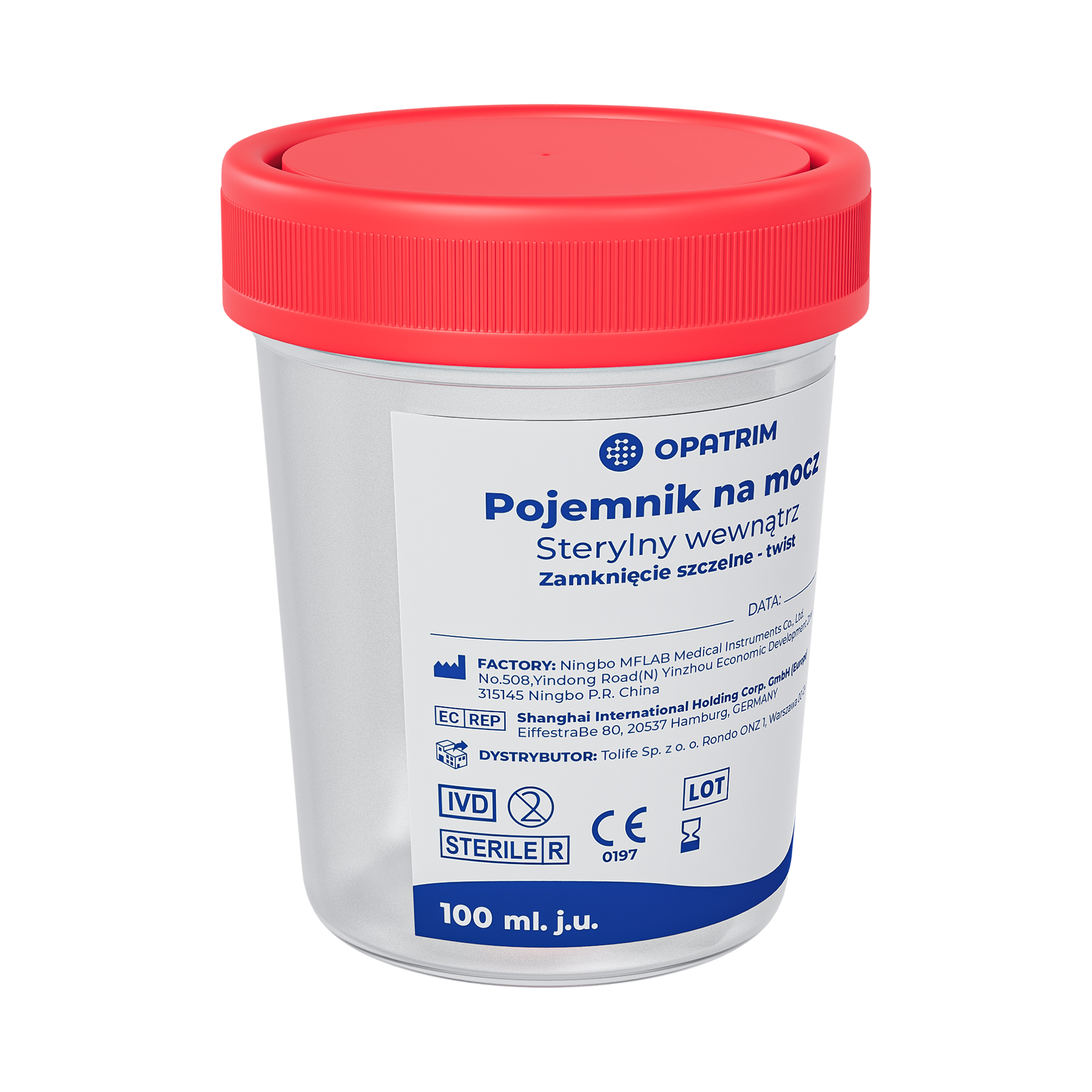 Opatrim, Pojemnik na mocz sterylny, 100 ml