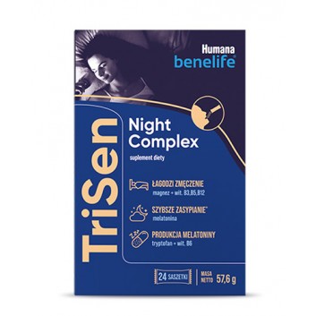 HUMANA Benelife TriSen Night Complex, saszetki, 24 sztuki 