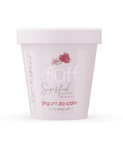 Fluff Jogurt do ciała Maliny i migdały - 180 ml - cena, opinie, właściwości  zdjęcie