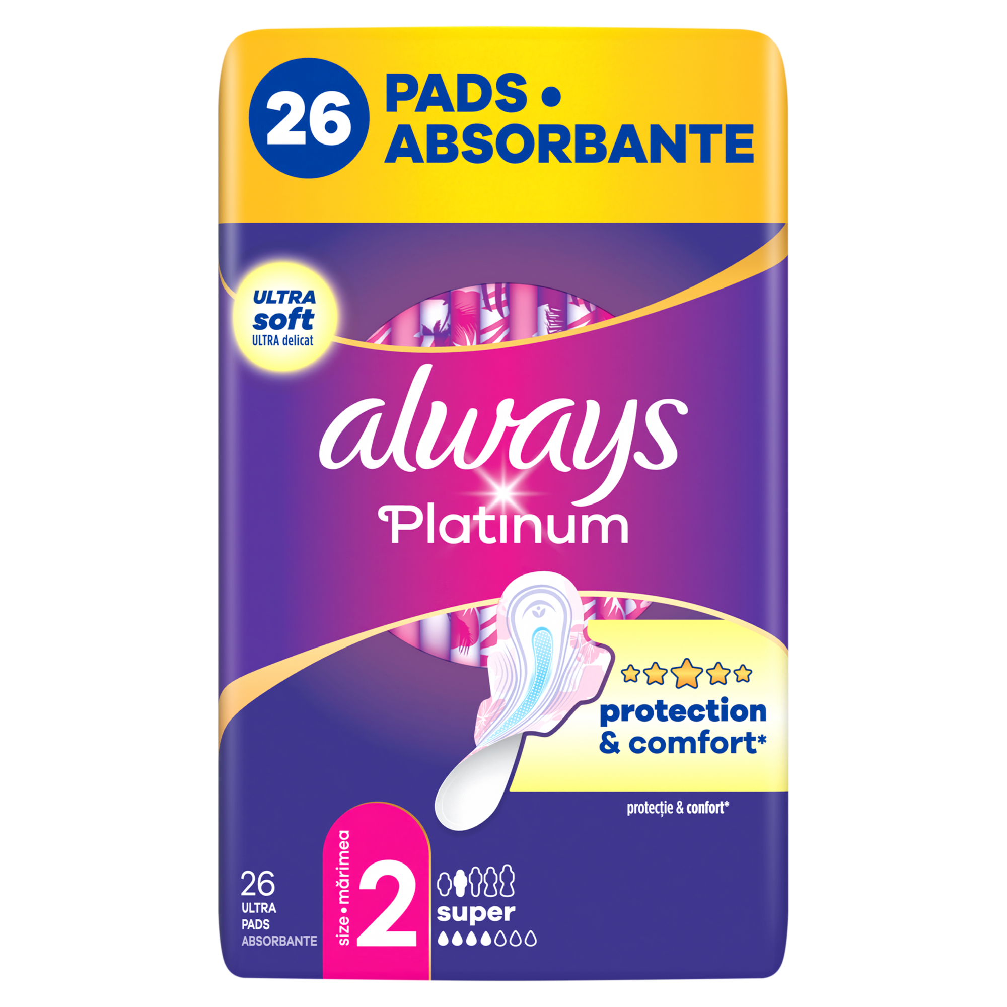 Always Platinum Super rozmiar 2 Podpaski ze skrzydełkami, 26 sztuk zdjęcie