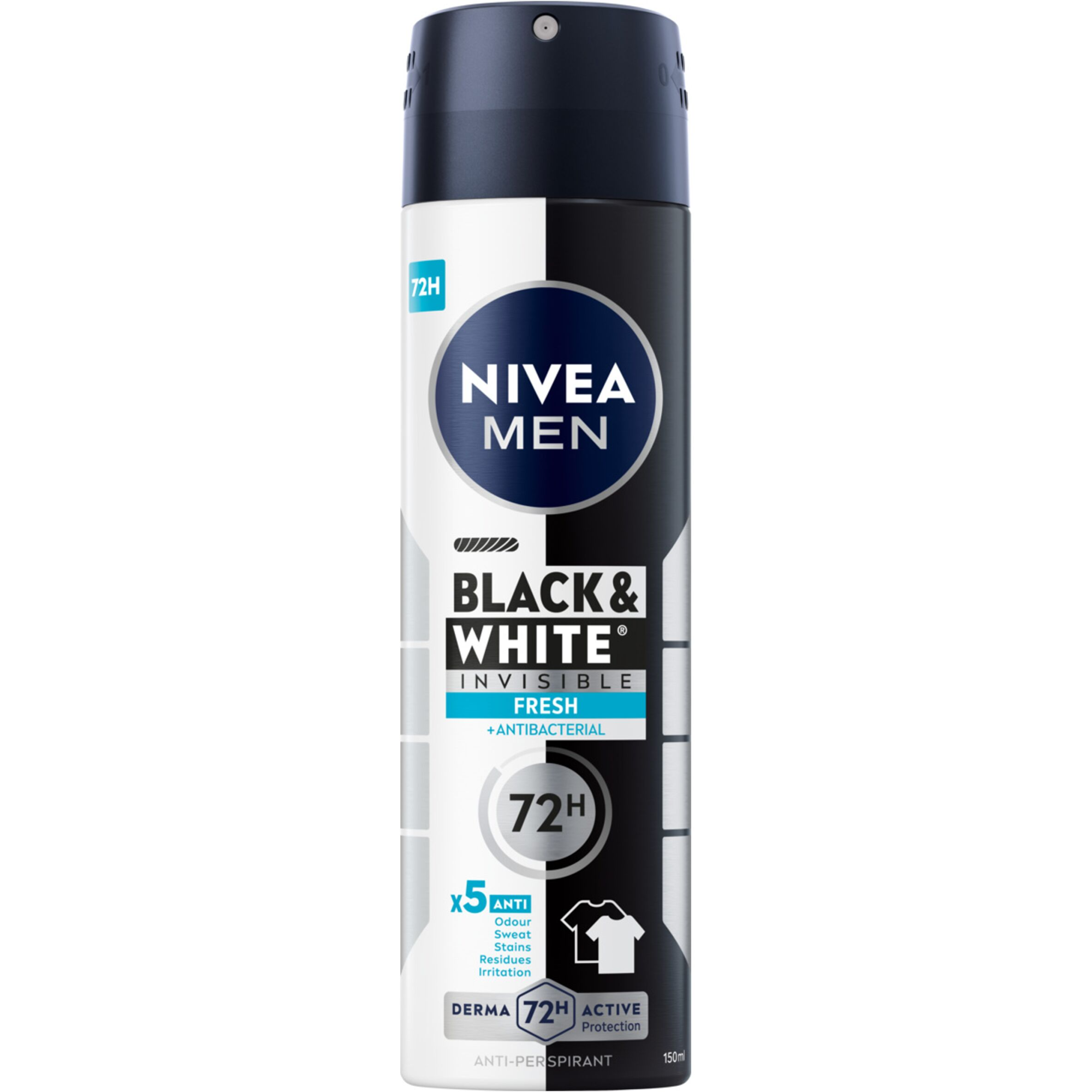 Nivea Men Black&White Invisible Fresh antyperspirant spray 150 ml zdjęcie