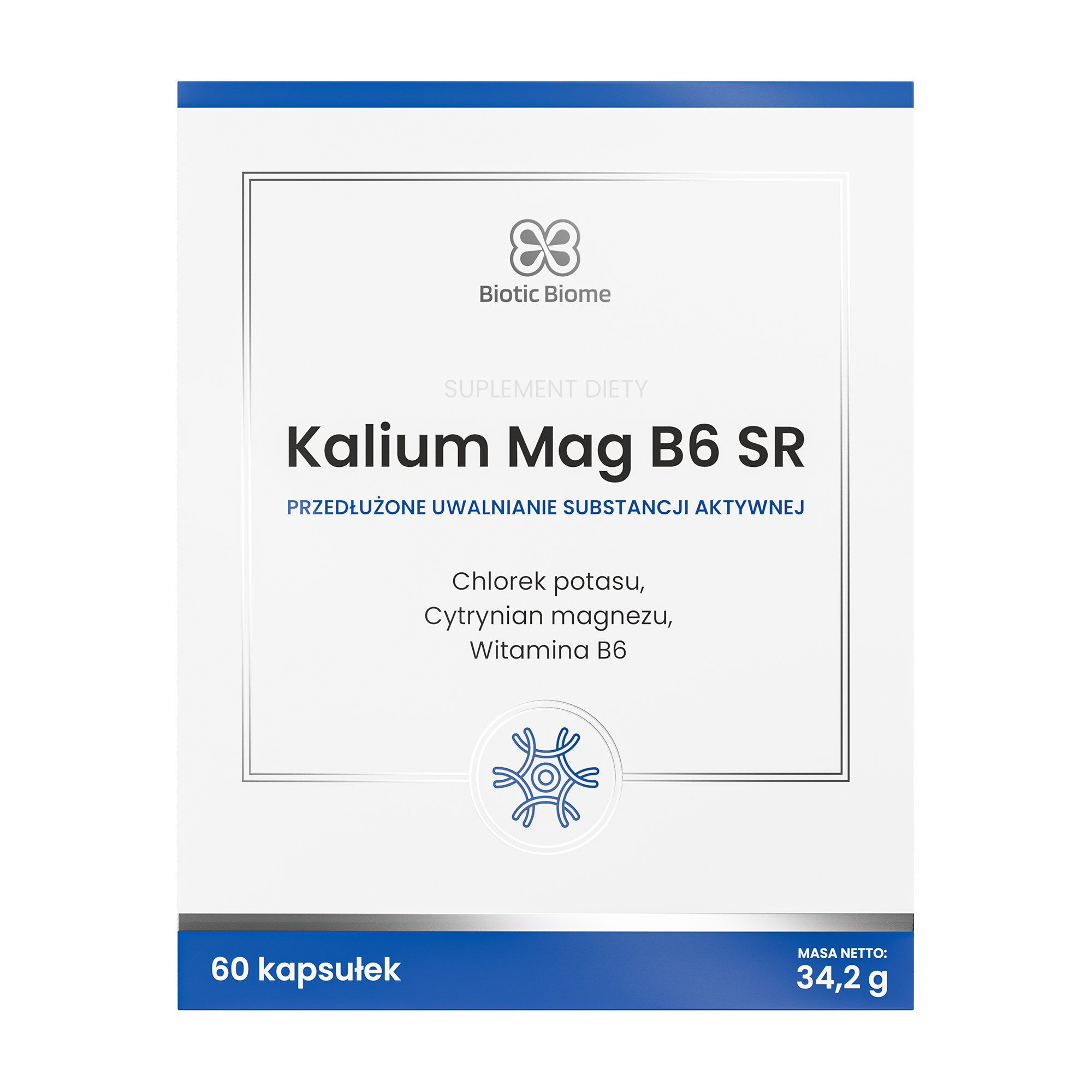 Biotic Biome Kalium MAG B6 SR, 60 kapsułek zdjęcie