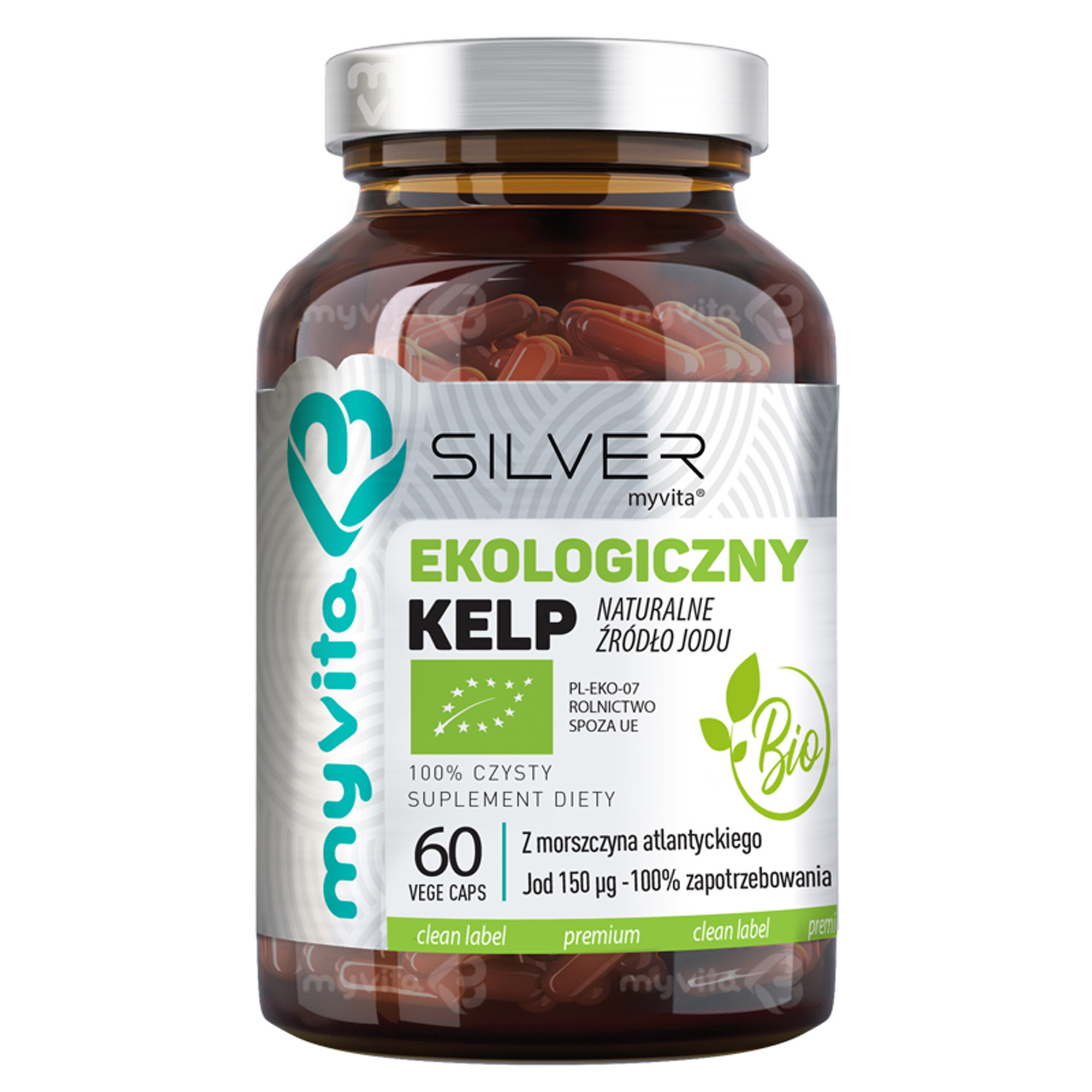 MyVita Silver Pure 100 % Kelp Bio, 60 kaps. zdjęcie
