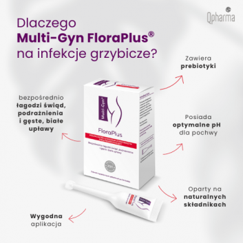 Multi-Gyn FloraPlus, żel dopochwowy, 5 aplikatorów x 5 ml