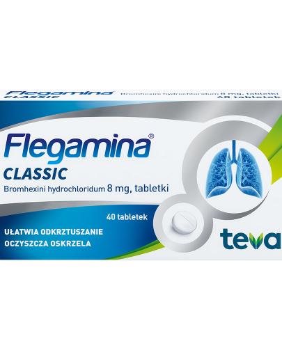 Flegamina Classic, 8 mg, tabletki, 40 sztuk zdjęcie