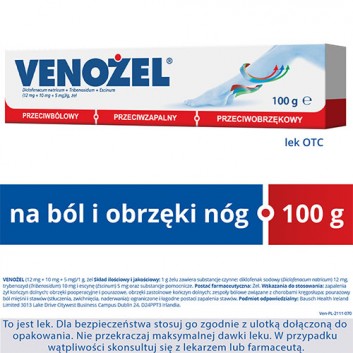 Venożel (12 mg + 10 mg + 5 mg)/g żel 100 g