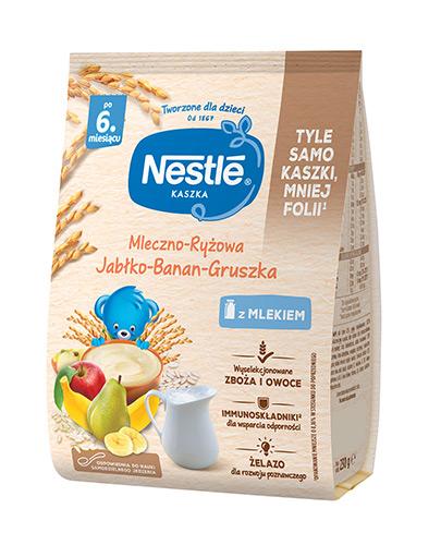 Nestle Kaszka mleczno-ryżowa banan jabłko gruszka po 6. miesiącu - 230 g - cena, opinie, właściwości zdjęcie