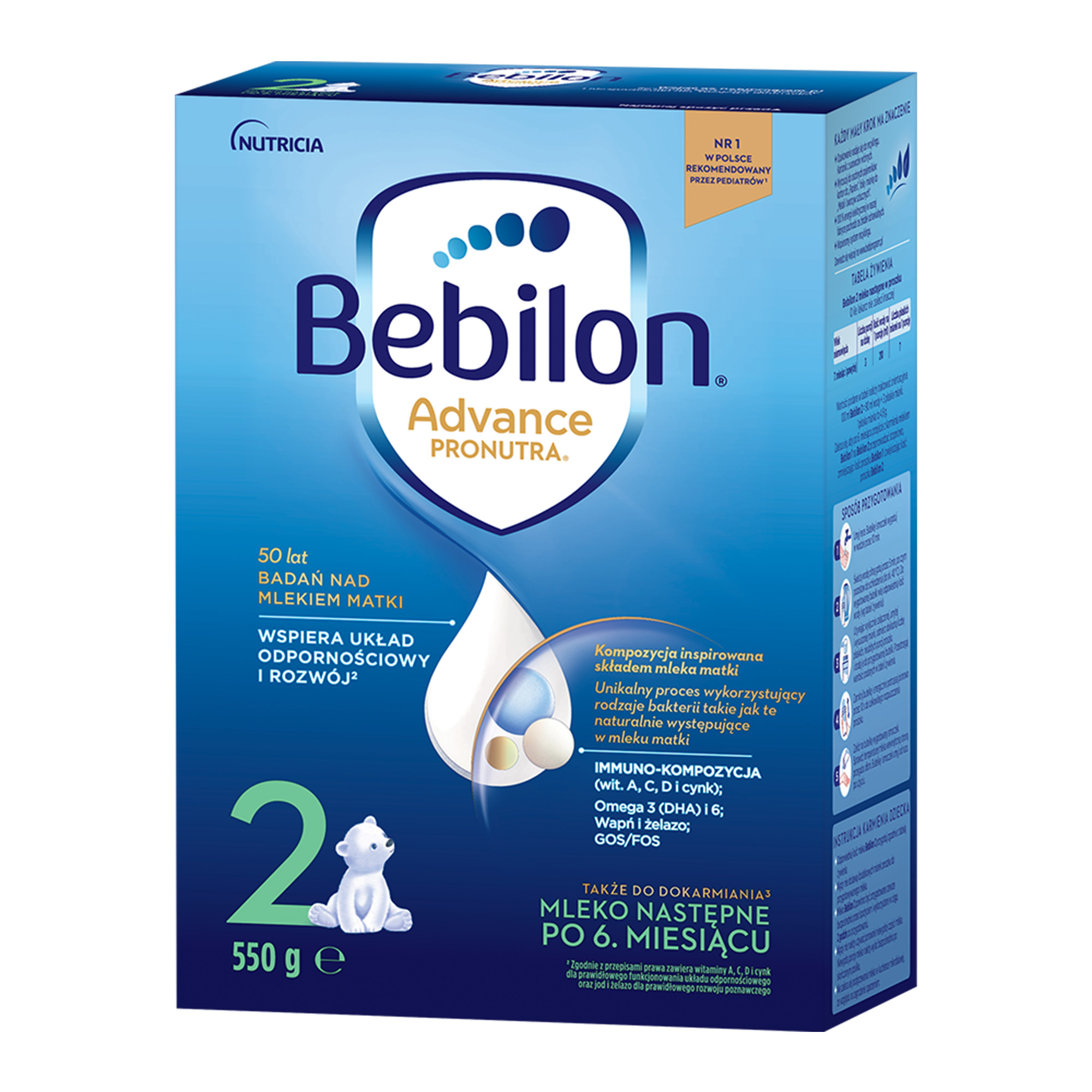 Bebilon 2, mleko w proszku, 550 g zdjęcie