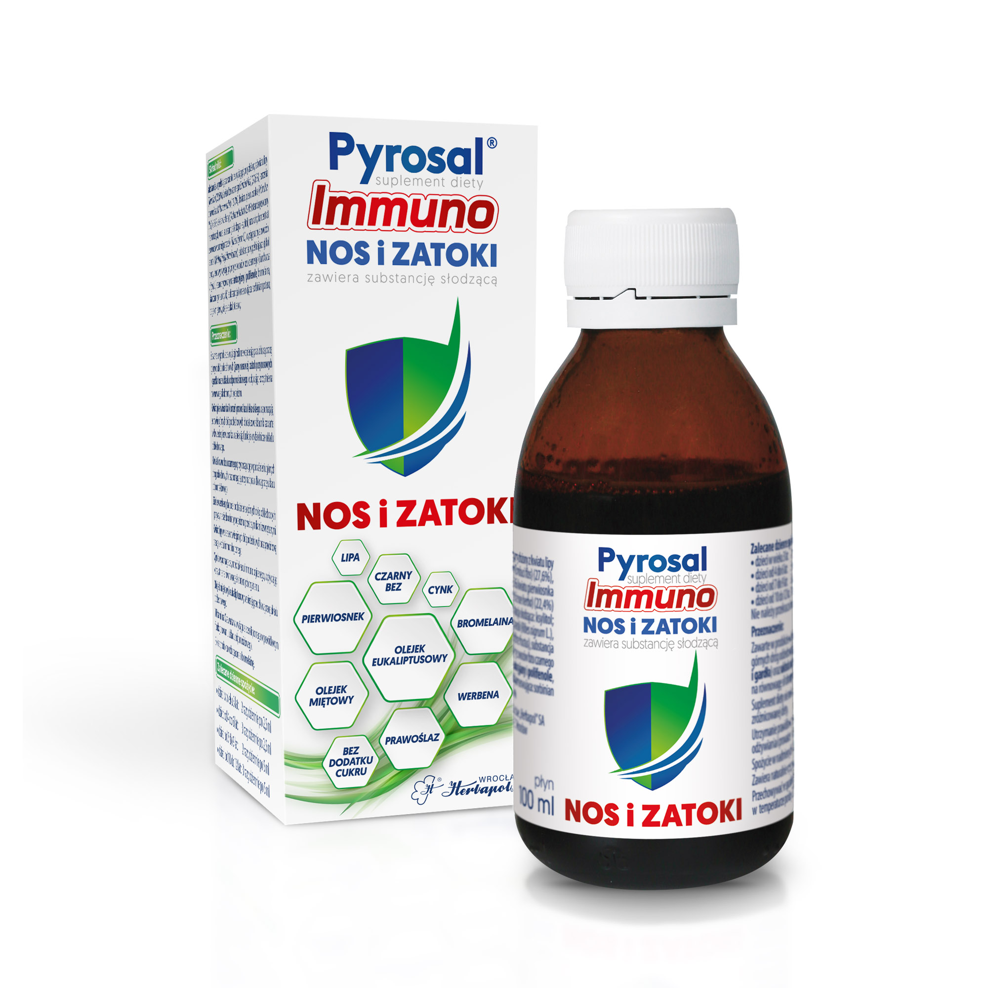 Pyrosal Immuno nos i zatoki, płyn, 100 ml zdjęcie
