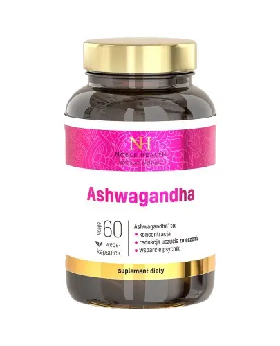 Noble Health, Ashwagandha, wege-kaspułki, 60 sztuk zdjęcie