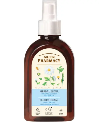 Green Pharmacy ziołowy eliksir do włosów zniszczonych i łamliwych 250 ml zdjęcie