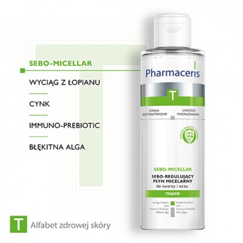 Pharmaceris T Sebo-Micellar płyn micelarny antybakteryjny 200 ml