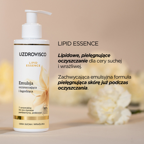 Uzdrovisco Lipid Essence, Emulsja oczyszczająca i łagodząca, 200 ml