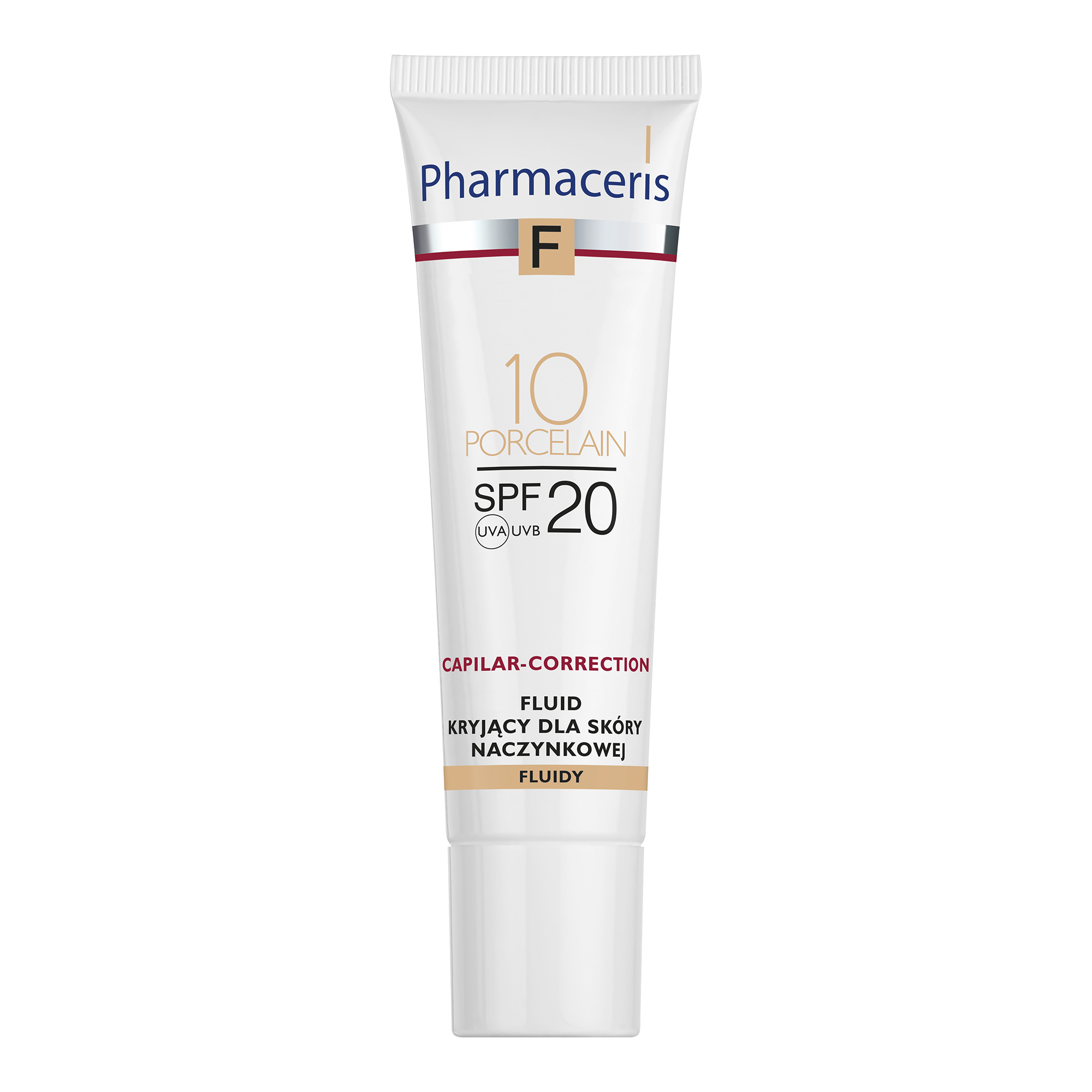 PHARMACERIS F Fluid kryjący dla skóry naczynkowej SPF20 10 porcelain - 30 ml zdjęcie