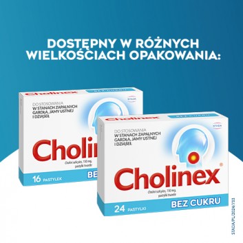 CHOLINEX SUGARFREE - 16 past. do ssania