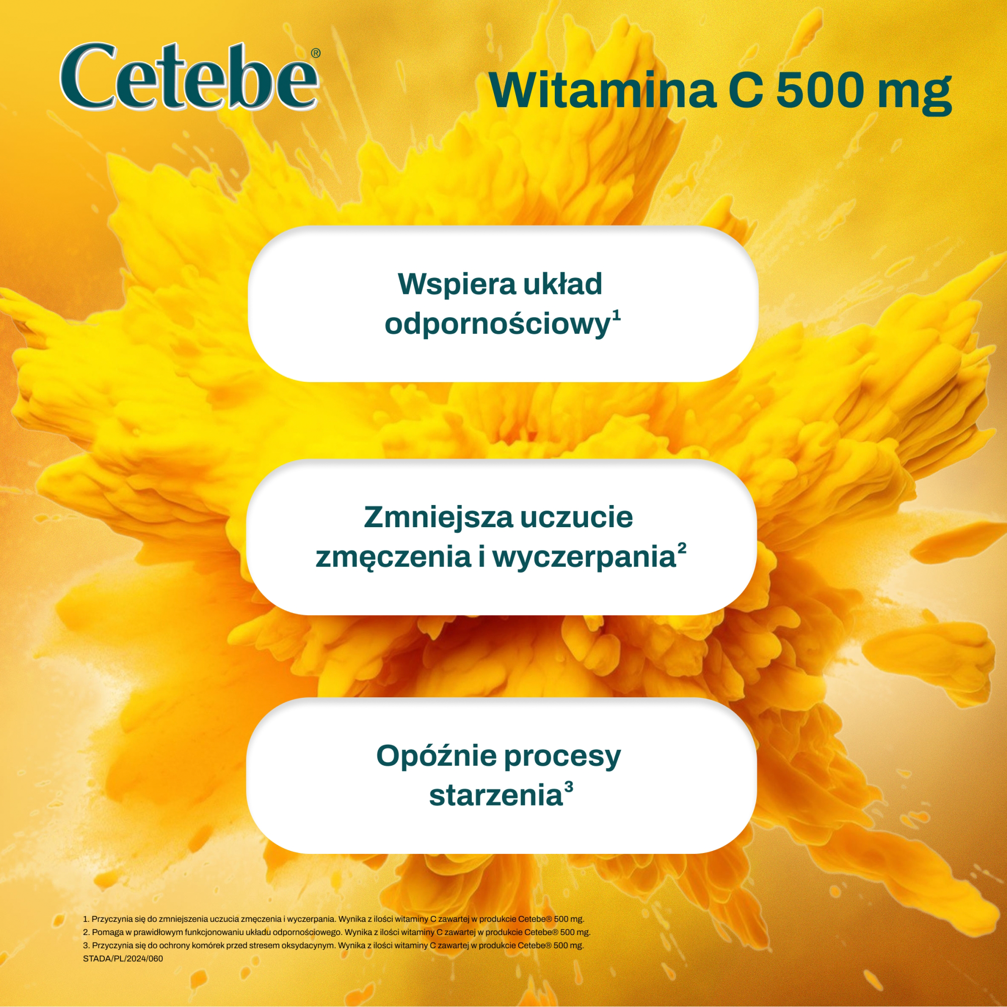 Cetebe Witamina C 500 mg 30 kapsułek