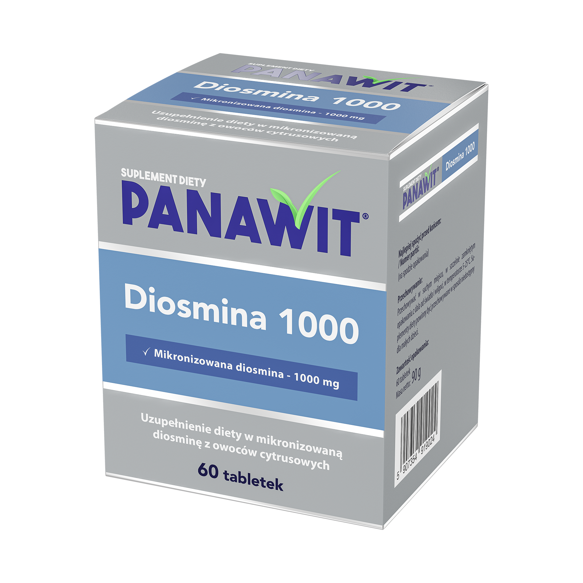 Panawit, Diosmina 1000, tabletki, 60 sztuk