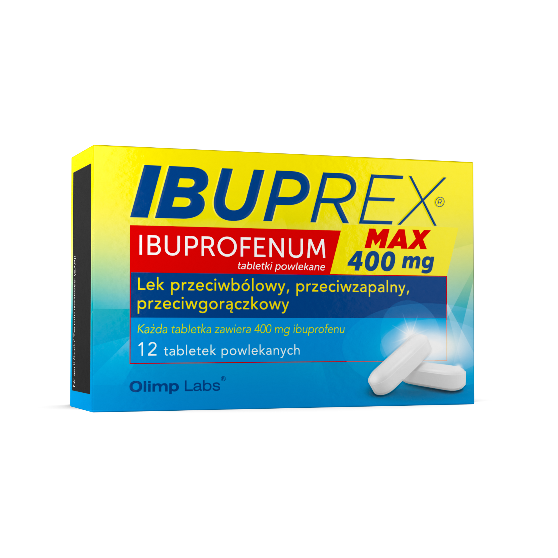 Ibuprex Max 400 mg, 12 tabletek zdjęcie