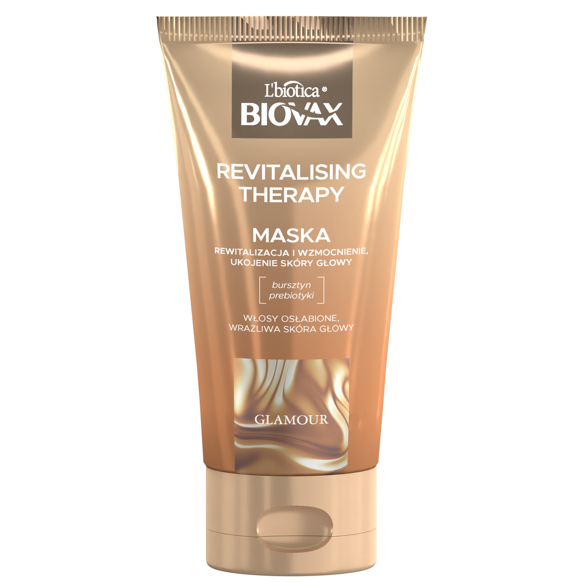L'biotica Biovax Glamour Revitalising Therapy maska do włosów, 150 ml zdjęcie