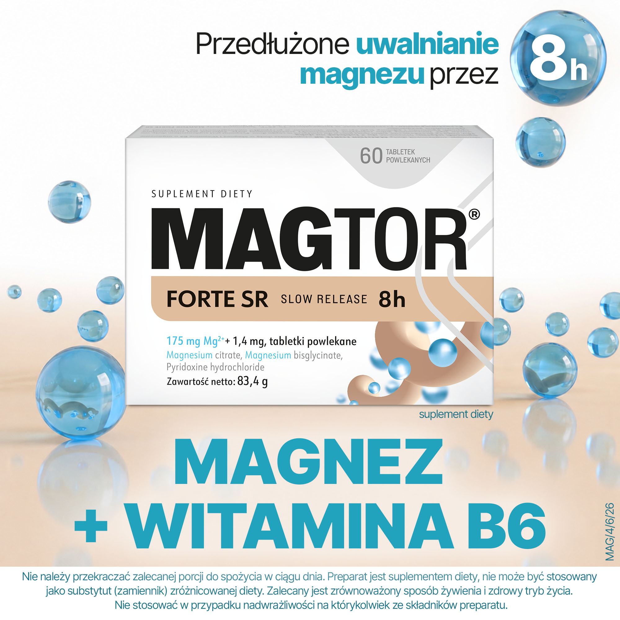 Magtor Forte SR, 60 tabletek
