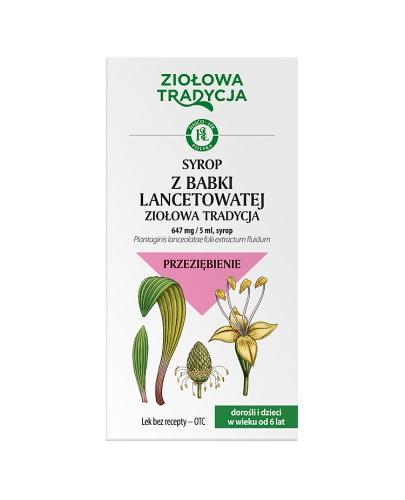 Ziołowa Tradycja syrop z babki lancetowatej 647 mg/5 ml syrop 125 g zdjęcie