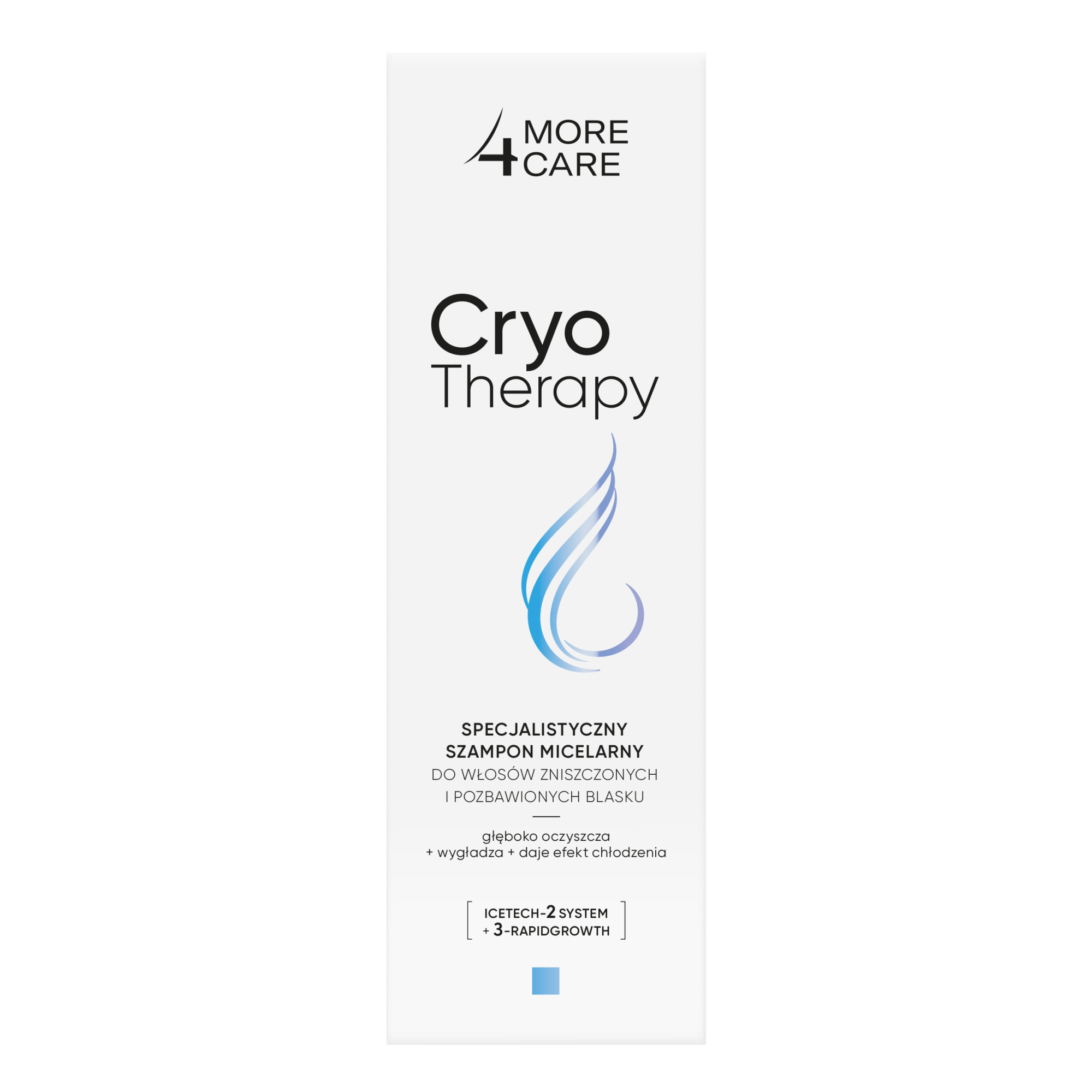 More4Care Cryo Therapy specjalistyczny szampon micelarny do włosów zniszczonych i pozbawionych blasku 200 ml zdjęcie