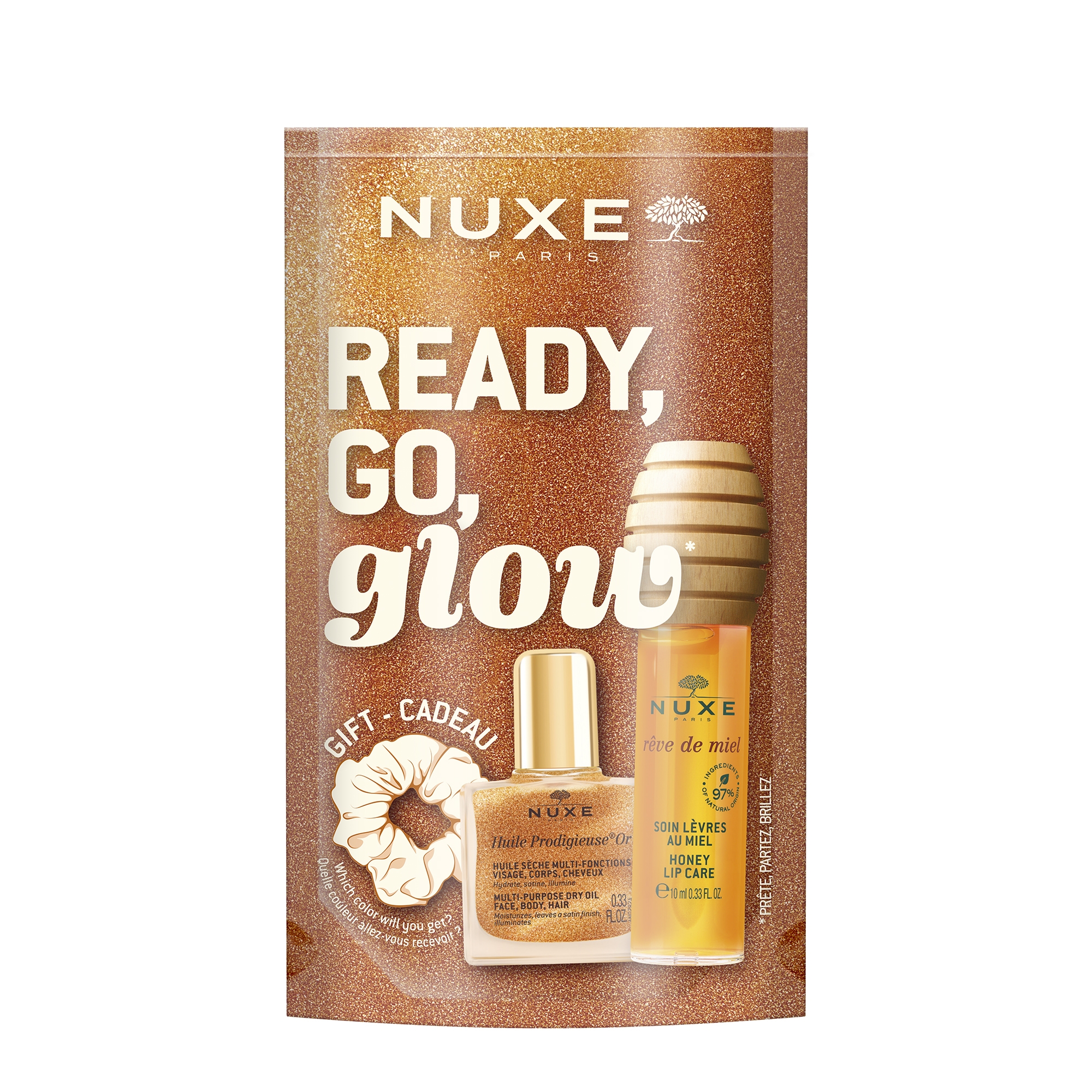 Nuxe, Zestaw Ready, Go, Glow! Reve de Miel, 1 sztuka