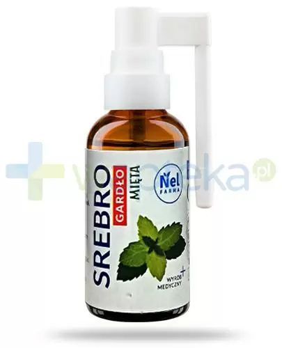 Srebro Gardło Mięta spray 20 ml Nelfarma zdjęcie