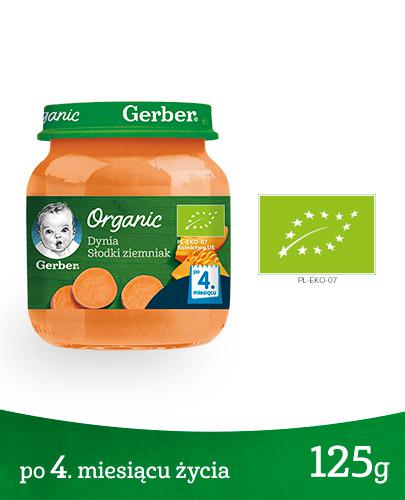 GERBER ORGANIC Dynia Słodki ziemniak po 4 miesiącu - 125 g zdjęcie
