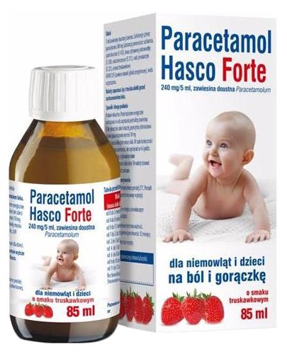 Paracetamol Hasco Forte, 240 mg/5 ml, zawiesina doustna, 85 ml zdjęcie