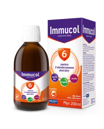 SOLINEA IMMUCOL 6+ Syrop - 200 ml. Wsparcie odporności u dzieci od 6. roku życia. - cena, opinie, wskazania zdjęcie