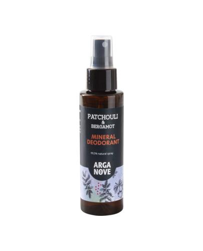 Arganove Naturalny dezodorant mineralny z olejem arganowym, paczula - bergamotka, 100 ml zdjęcie