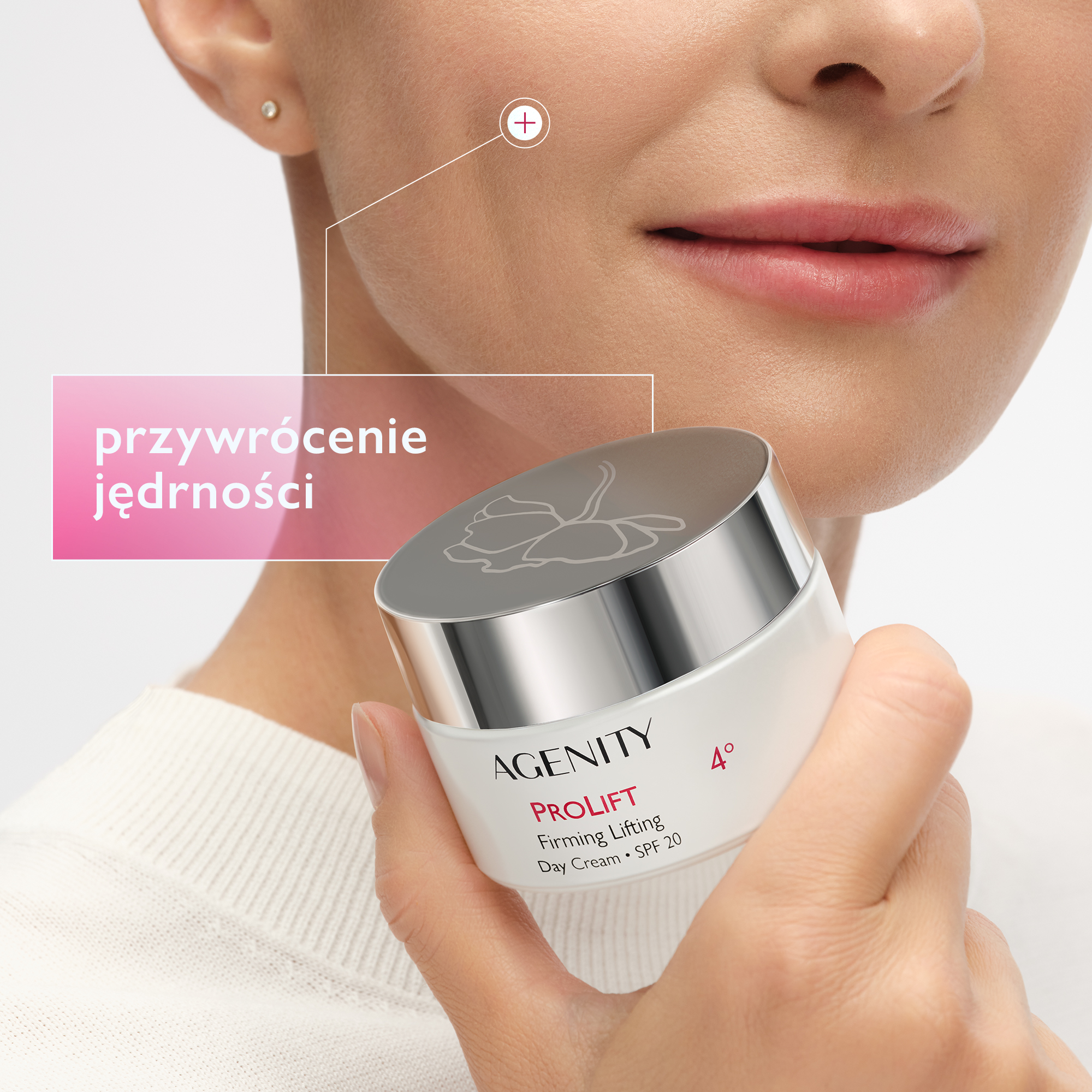 Agenity Prolift 4°, Krem liftingujący ujędrniający na dzień SPF 20, 50 ml