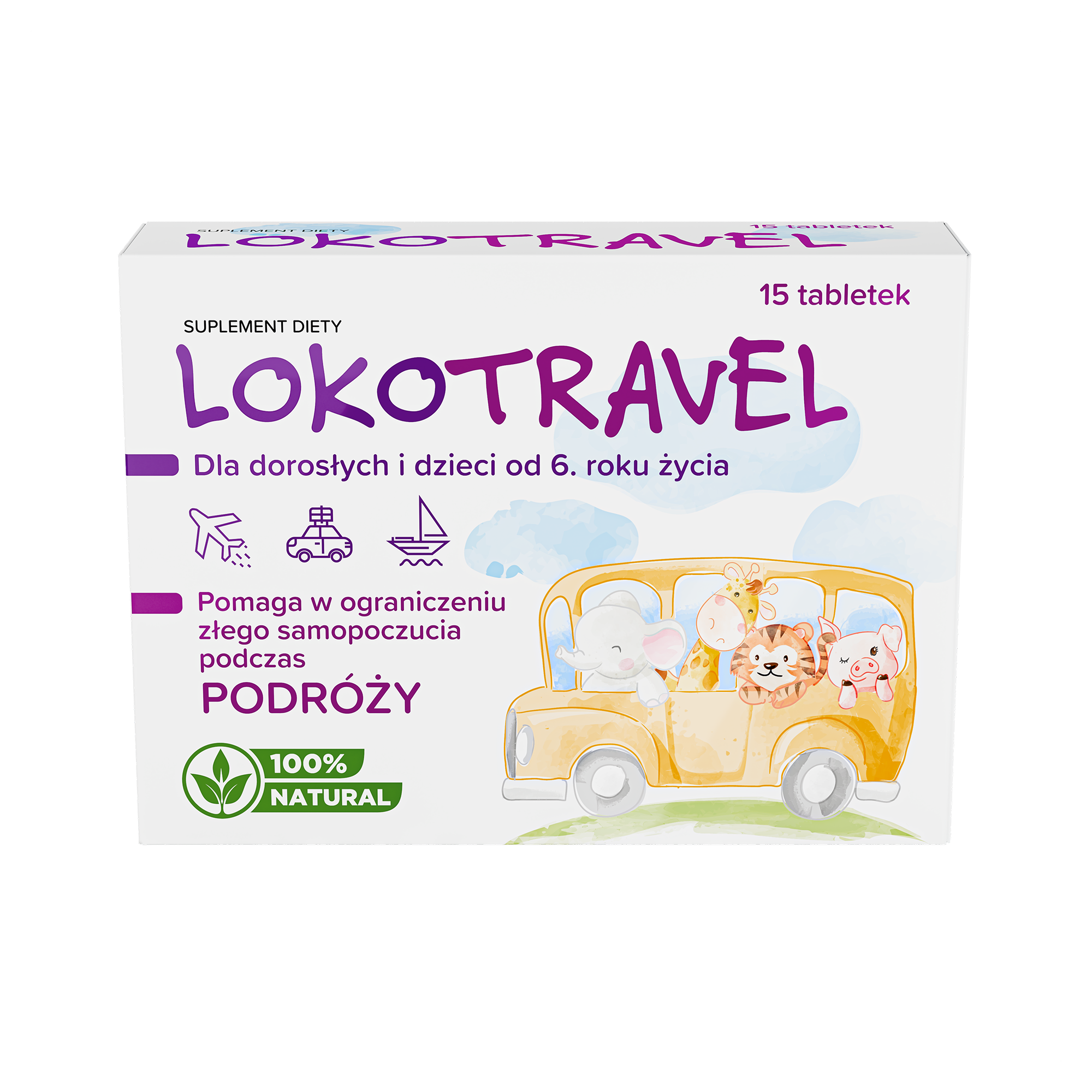 Lokotravel, tabletki, 15 sztuk
