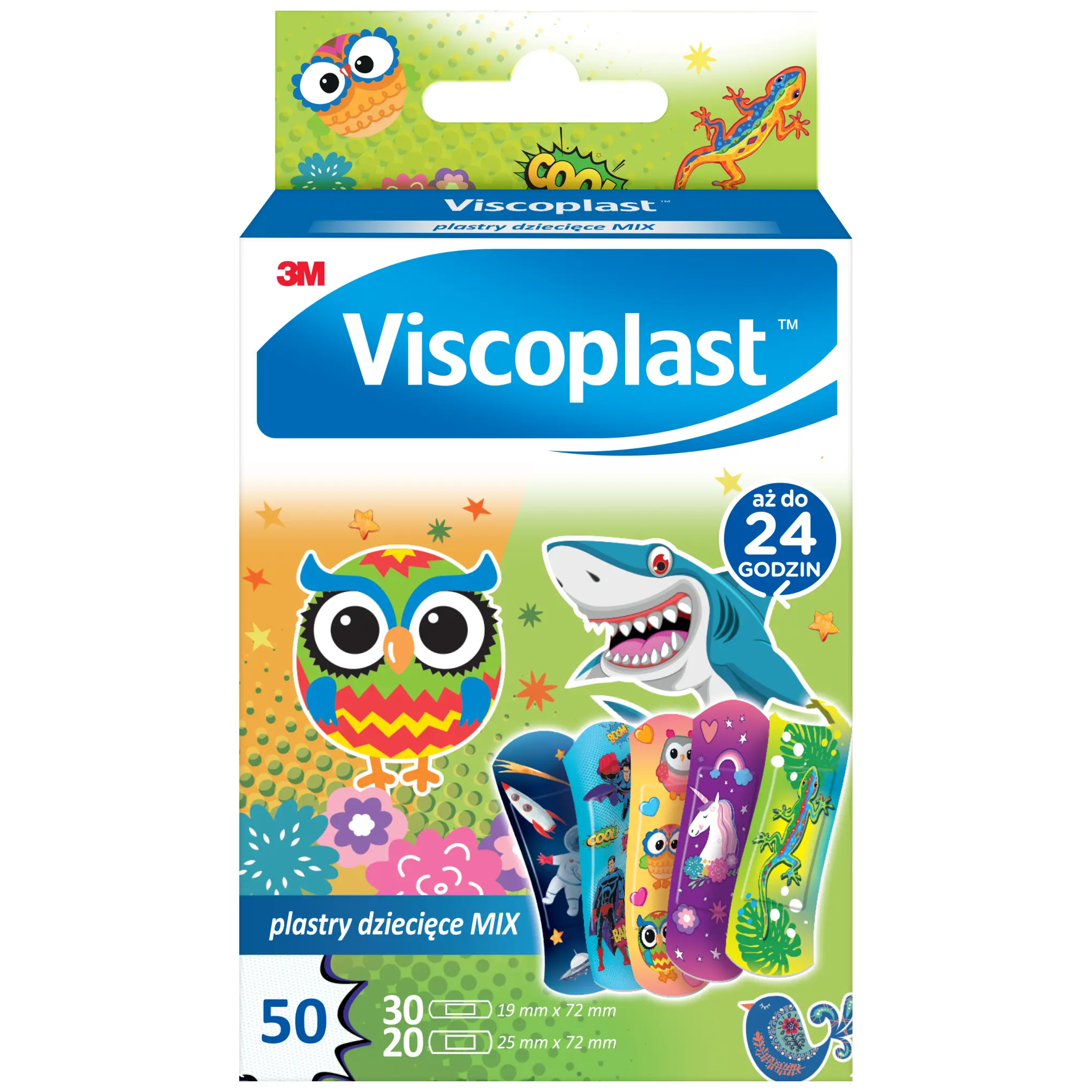 Viscoplast Plastry dziecięce Mix, 50 sztuk zdjęcie