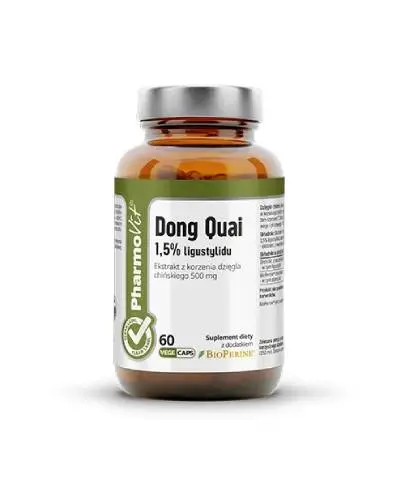 Pharmovit, Dong Quai 1,5% Ligustylidu clean label, 60 kapsułek twardych zdjęcie