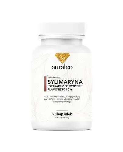 Auraleo Sylimaryna 320 mg Ekstrakt z ostropestu plamistego, kapsułki, 90 sztuk zdjęcie