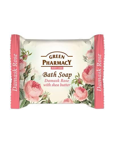 Green Pharmacy Mydło w kostce róża damasceńska i masło shea, 100 g zdjęcie