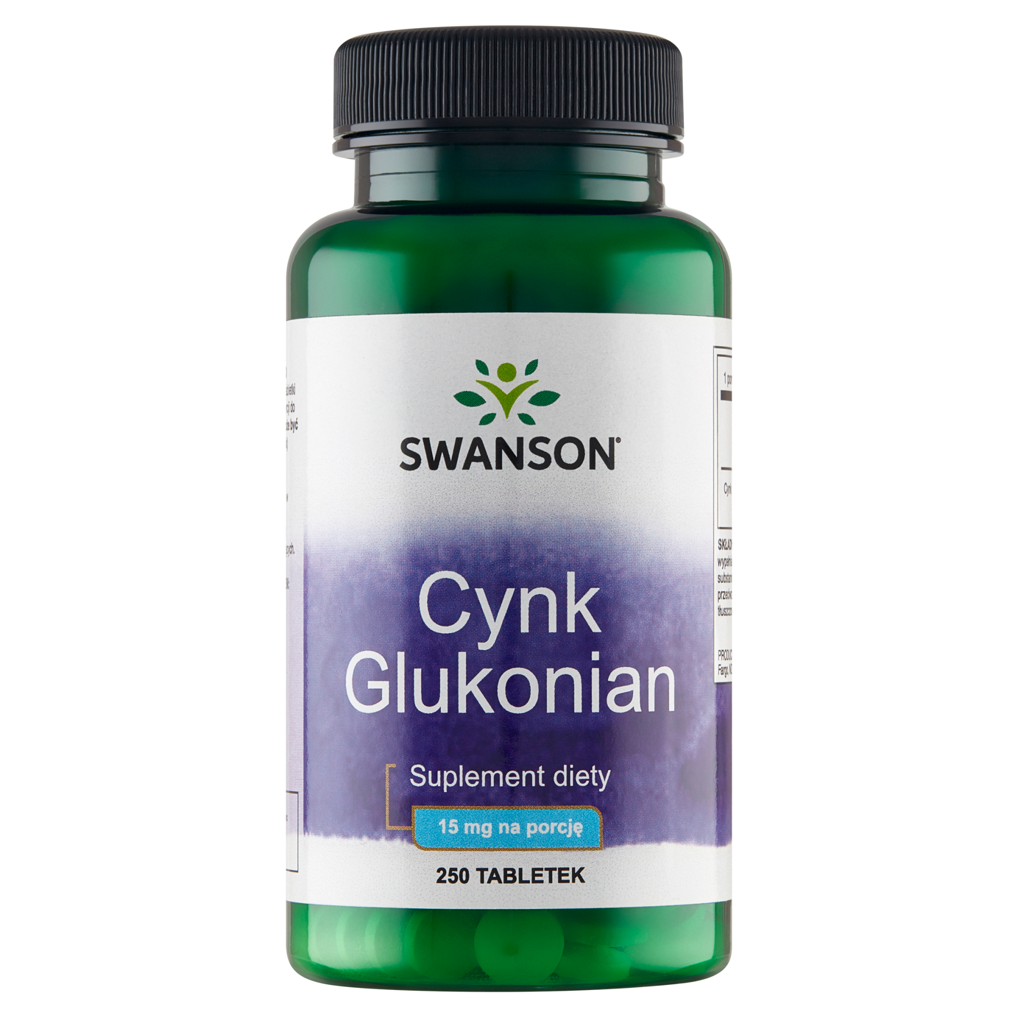 SWANSON Cynk glukonian, 250 tabletek zdjęcie