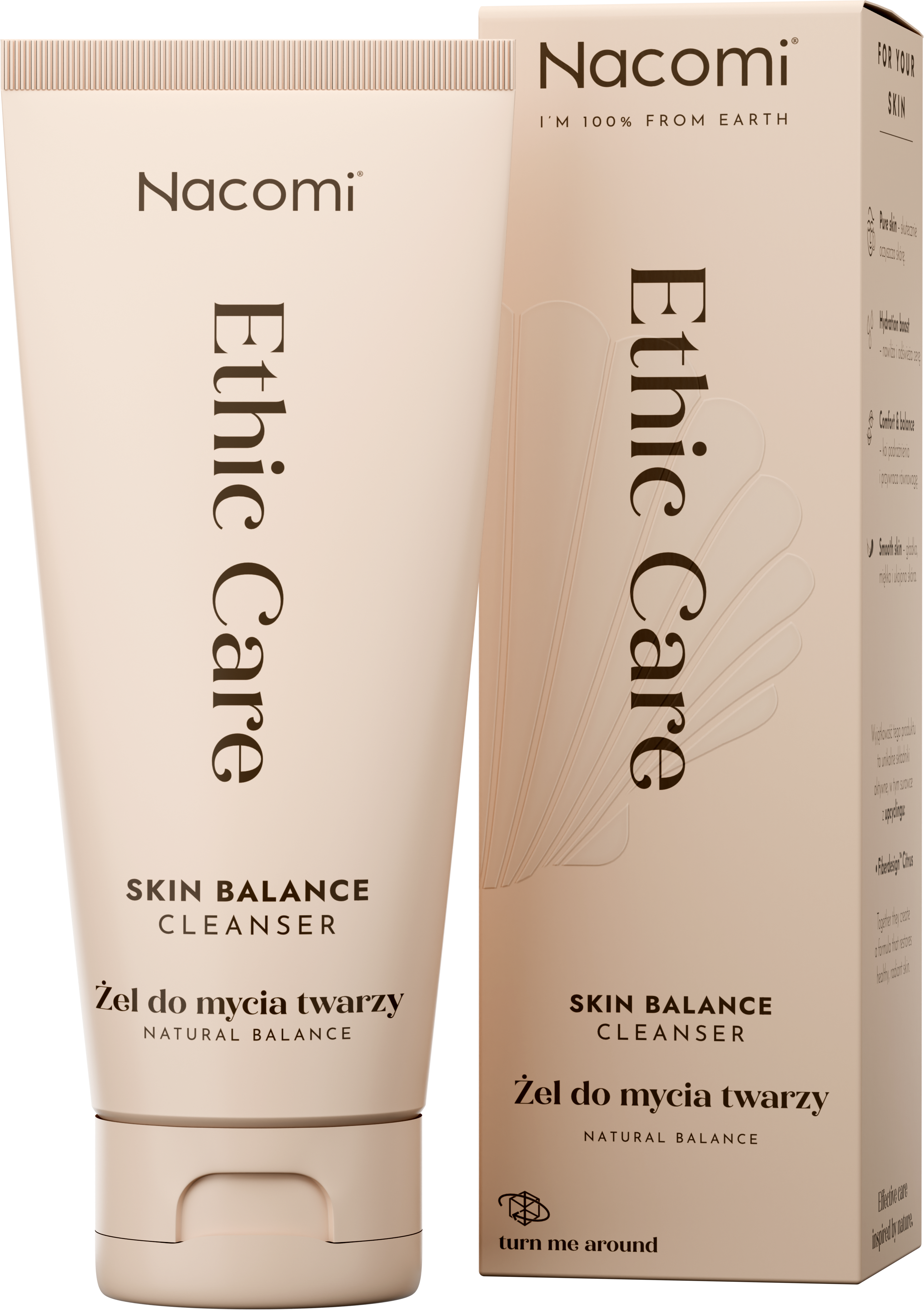 Nacomi Ethic Care Skin Balance Cleanser Żel do mycia twarzy, 100 ml zdjęcie