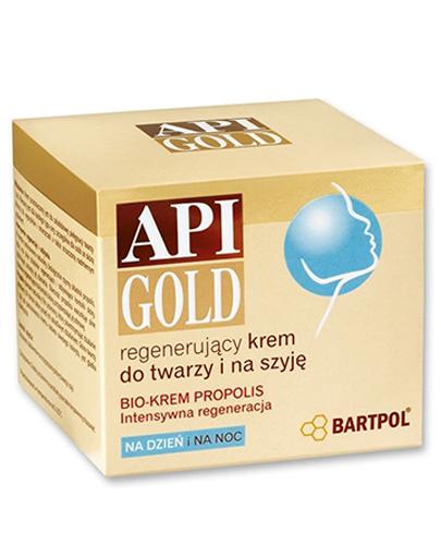 Api Gold Regenerujący krem do twarzy i na szyję z propolisem na dzień i na noc - 50 ml - cena, opinie, wskazania zdjęcie