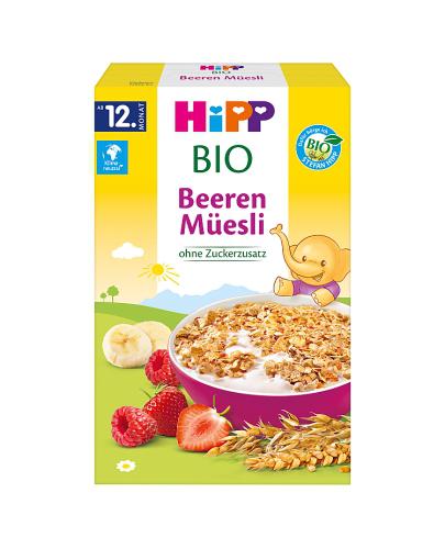 HiPP BIO od pokoleń, Musli Truskawki-Maliny, od 12. m-ca, 200 g, cena, opinie, właściwości zdjęcie