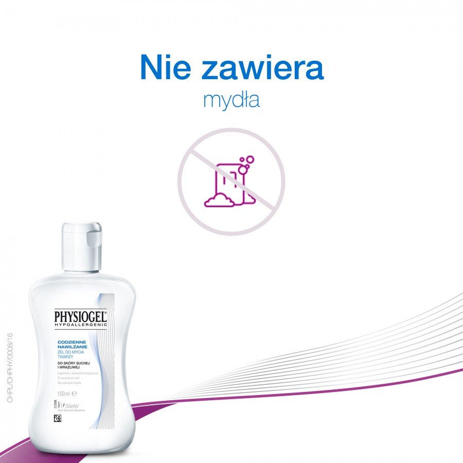 Physiogel Codzienne nawilżanie żel do mycia twarzy 150 ml